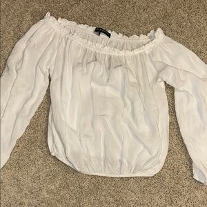 Brandy Melville Off-Shoulder Blouse in White
